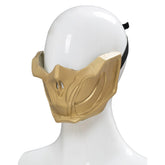 Game Mortal Kombat Scorpion Golden Latex Masks Cosplay Accessories Halloween Carnival Props